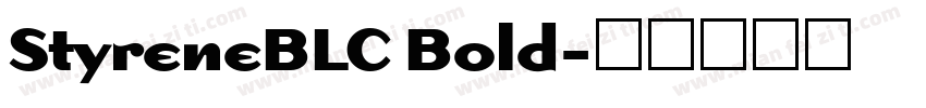 StyreneBLC Bold字体转换